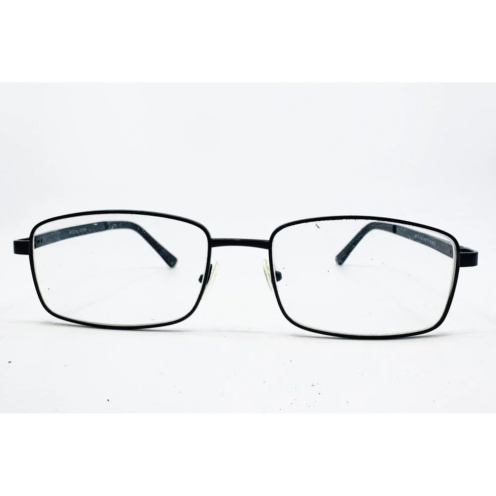 Modern Writer Eyeglasses Frames Mens Black Rectangle 50-18-135
